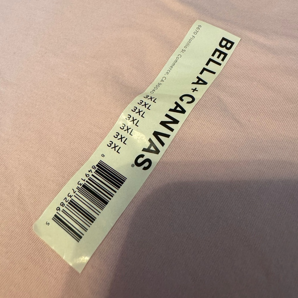 NWT Bella Canvas Blush Tee - Picture 2 of 4